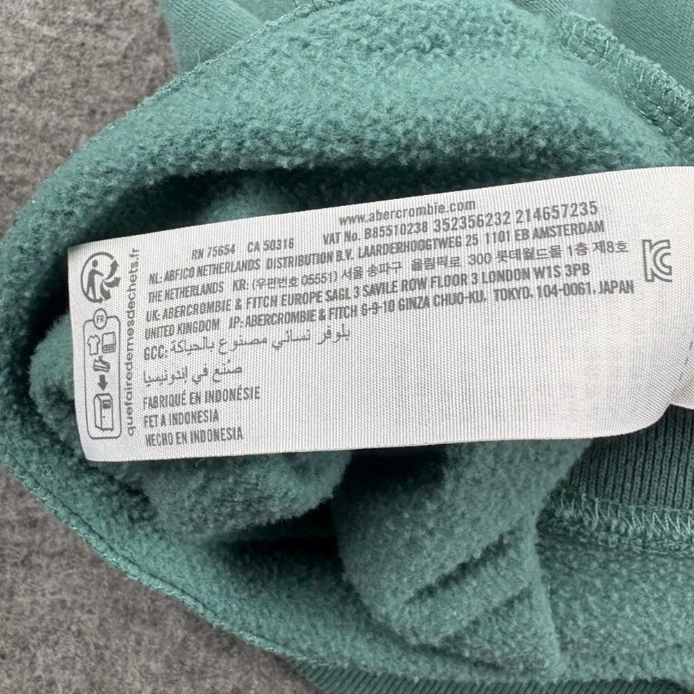 Hollister East Hampton New York Sailing‎ Sweatshirt XXS Crewneck Green Nautical